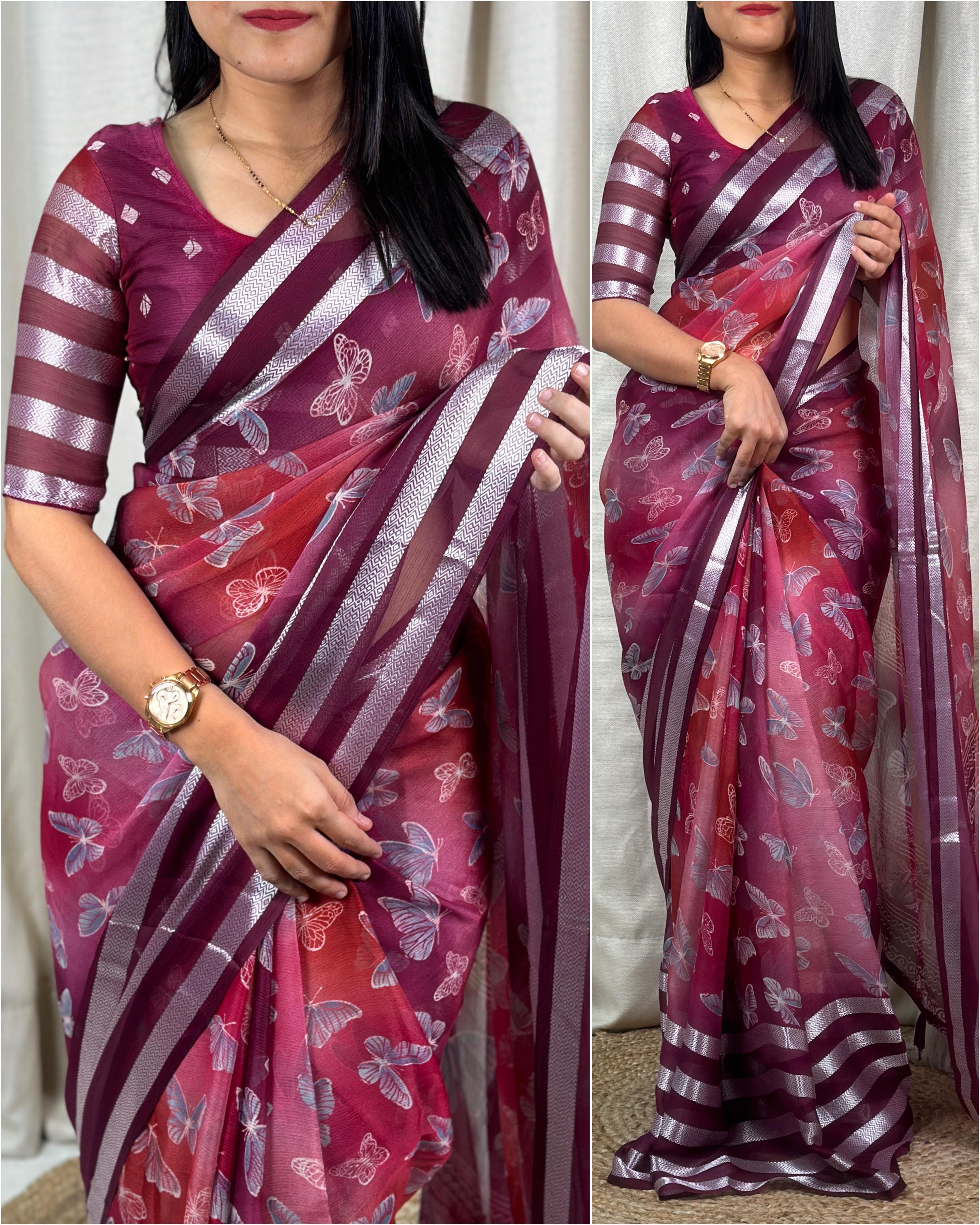 butterfly-design-saree